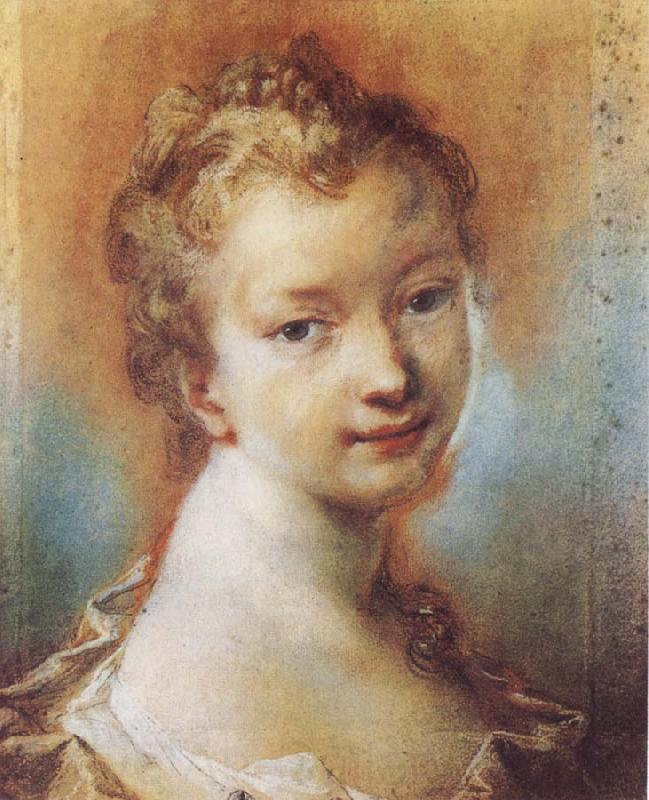 Rosalba carriera Portrait of a Young Girl Norge oil painting art